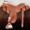 a working full inskirt wade saddle, half rough out half smooth.